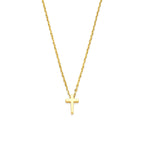 9k collier kruis 41 - 43 - 45 cm 9K geel