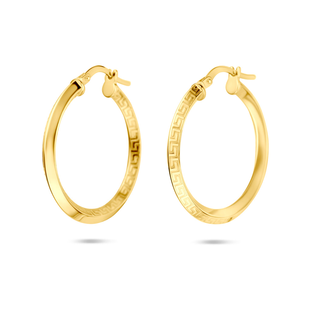 oorringen buis 2,5 mm Silgold (geel met zilverkern)