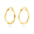 oorringen buis 2,5 mm Silgold (geel met zilverkern)