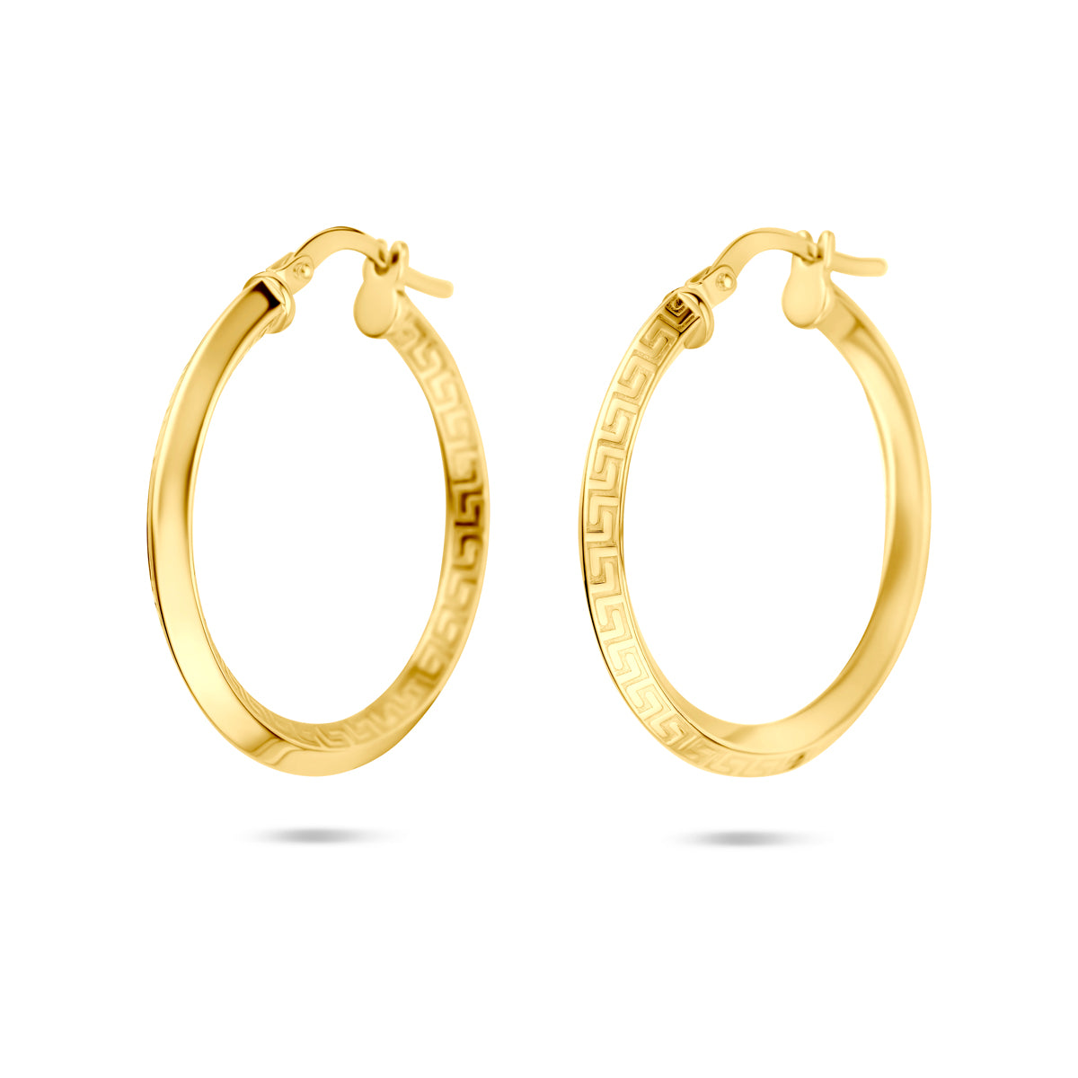 oorringen buis 2,5 mm Silgold (geel met zilverkern)