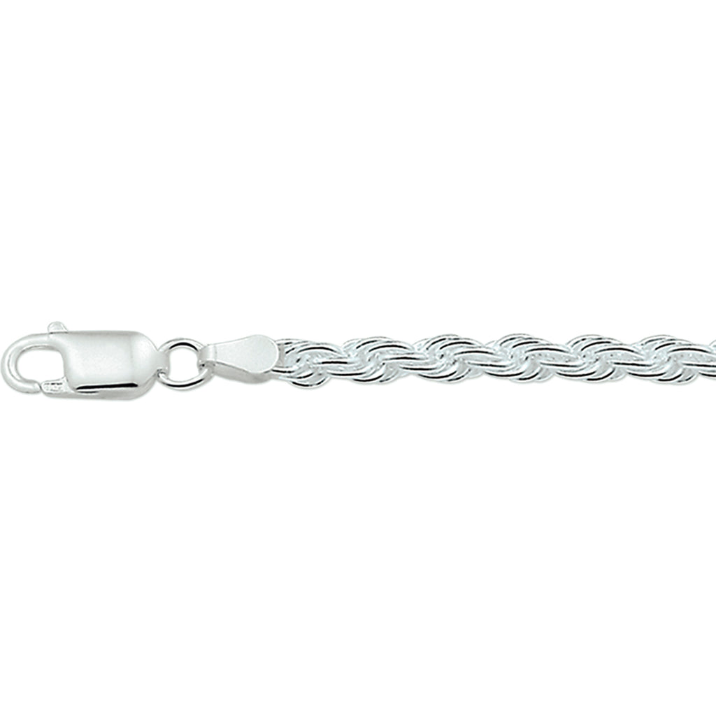 koord 4,0 mm zilver wit