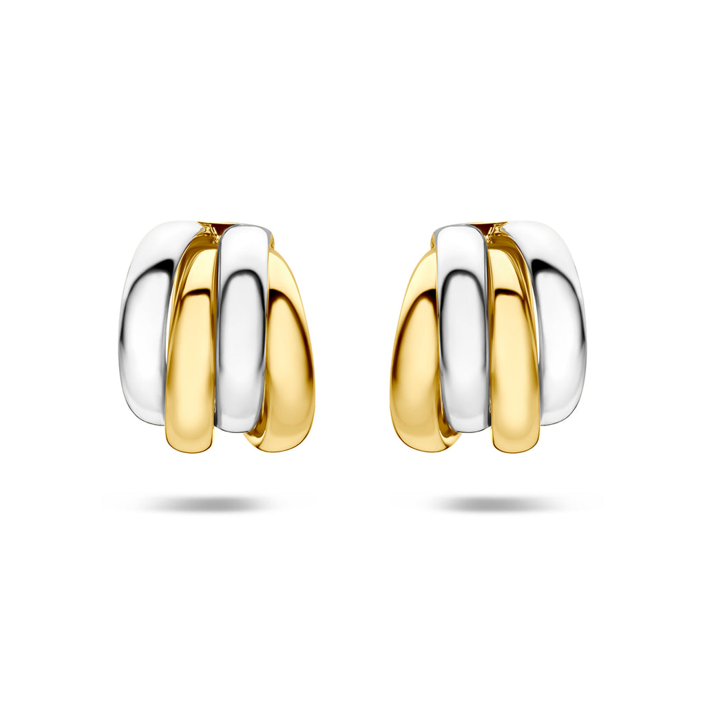 stekeroorringen 15 mm 1 micron zilver verguld (geel/rhodium)