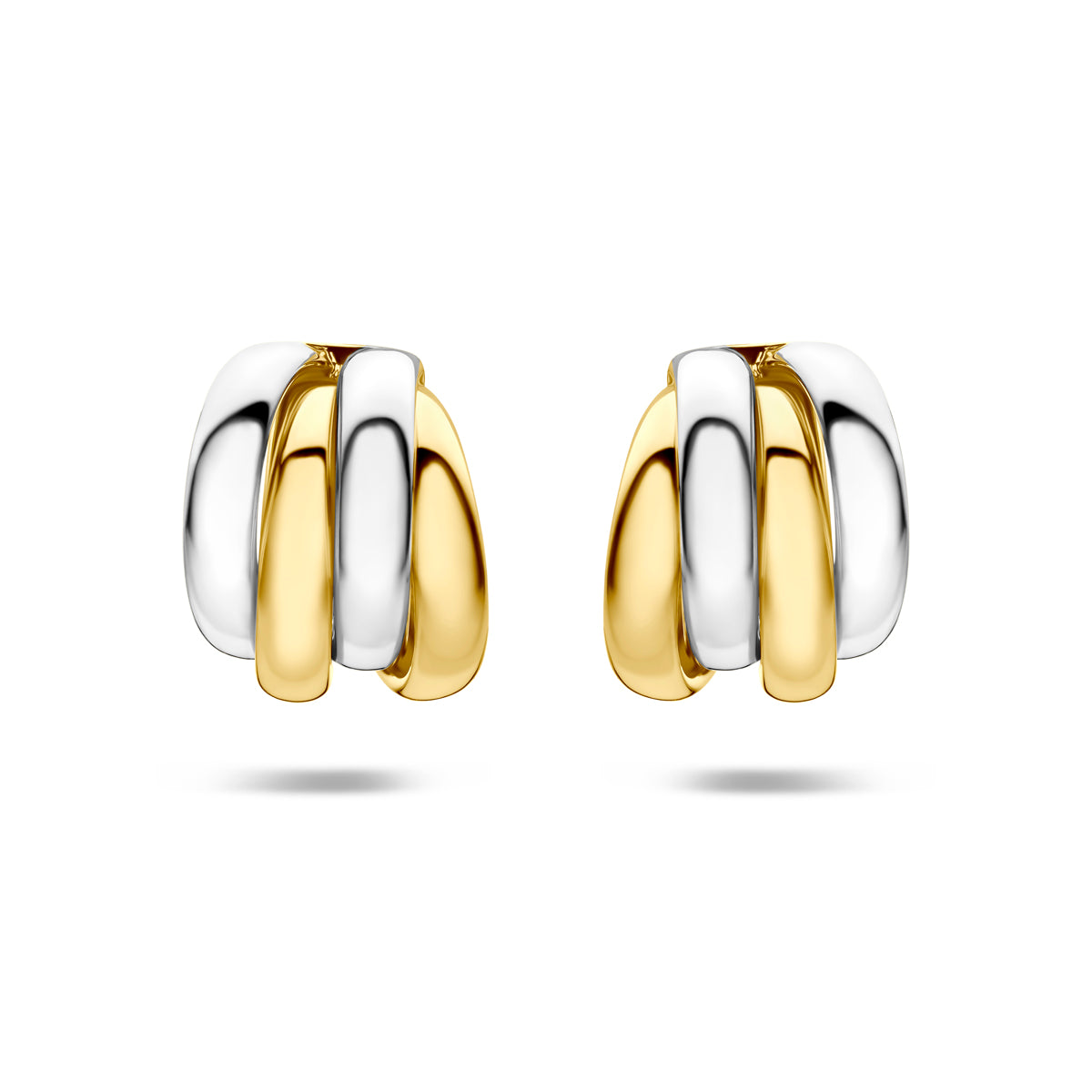 stekeroorringen 15 mm 1 micron zilver verguld (geel/rhodium)