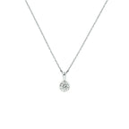 Halskette Zirkonia 41 + 4 cm Silber rhodiniert