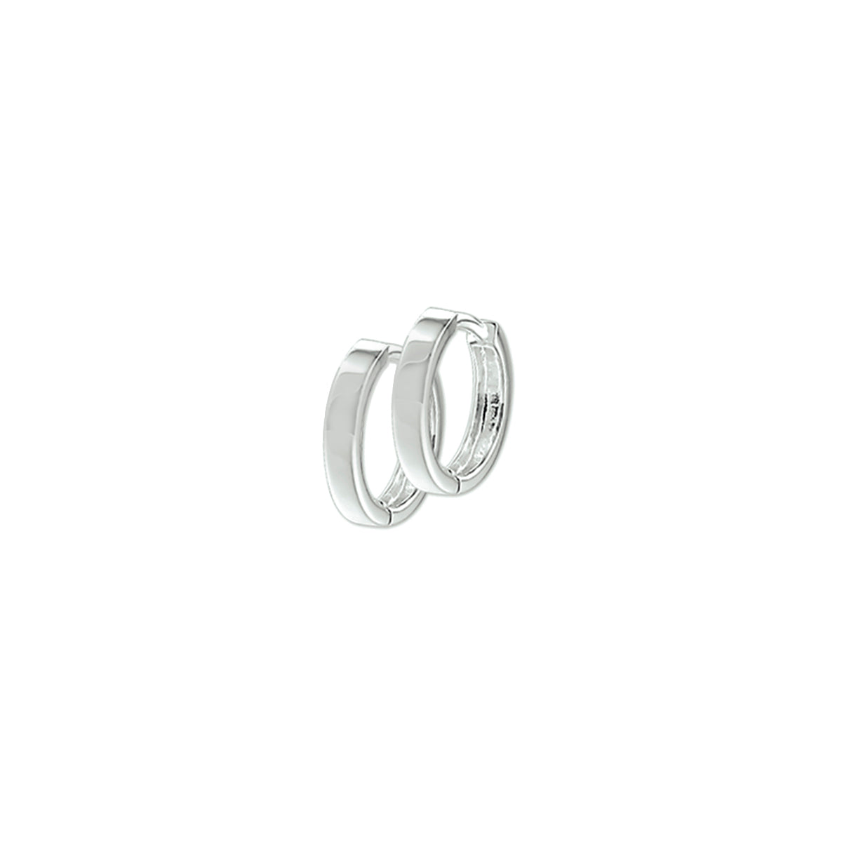 Ohrhänger 2,5 mm flach silberweiß