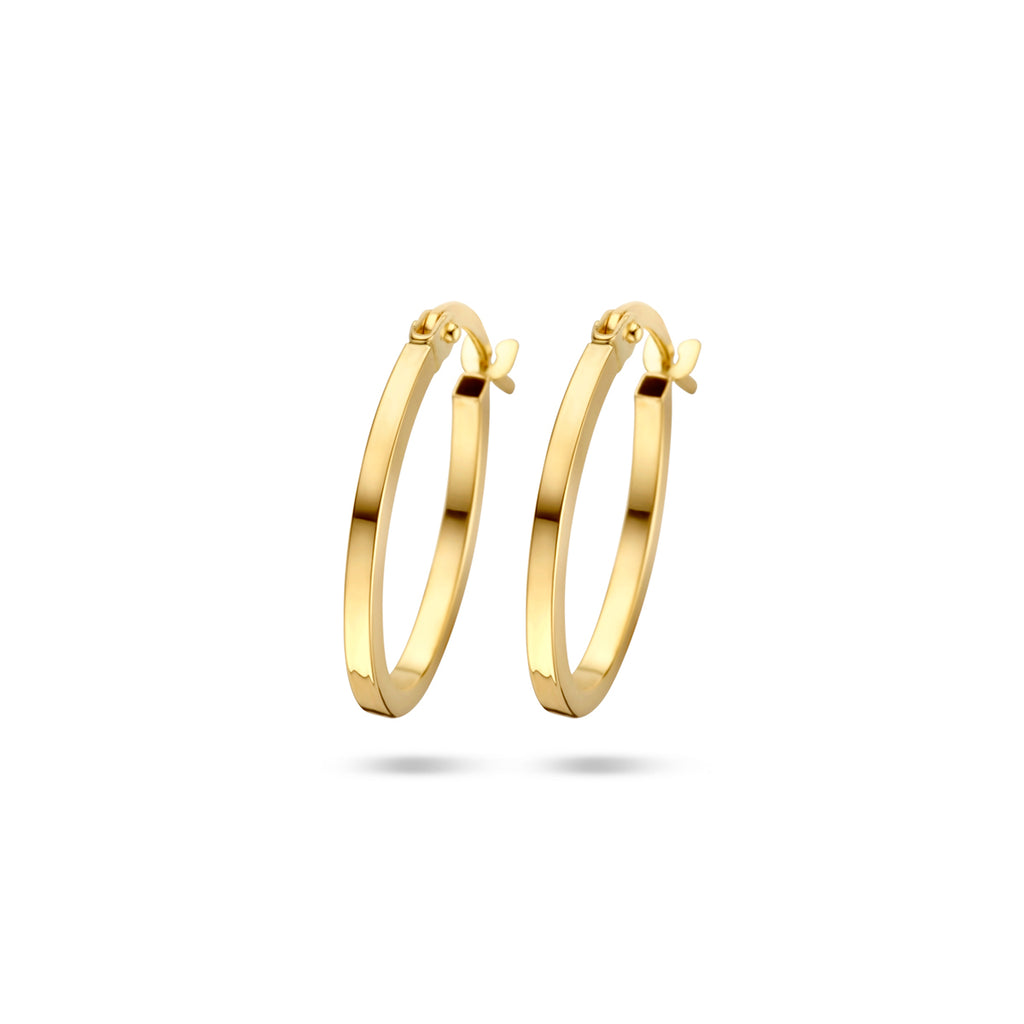 9k Ohrringe 18,5 mm 9K Gelb