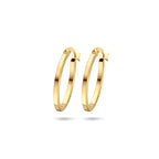 9k Ohrringe 18,5 mm 9K Gelb