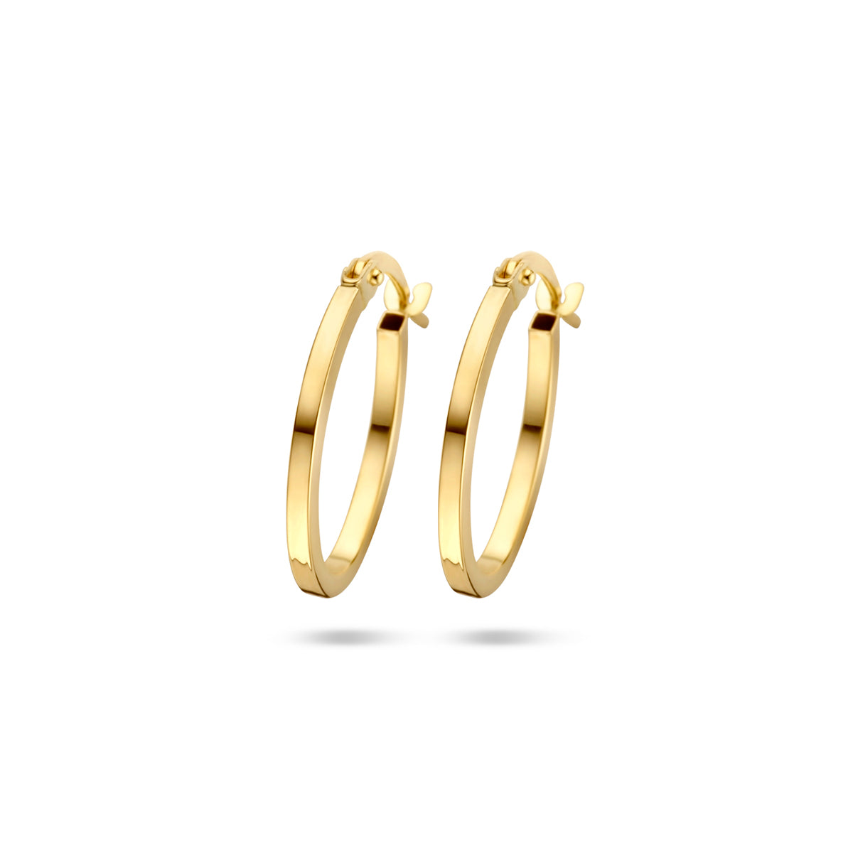 9k Ohrringe 18,5 mm 9K Gelb