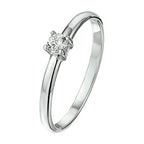 Ring Zirkonia Silber rhodiniert