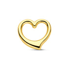 hanger hart 12,5 mm 14K geelgoud