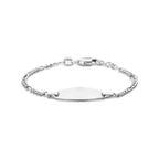 Gravurarmband 11 - 13 cm Silber weiß