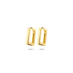 klapoorringen 11,5 mm 1 micron zilver verguld (geel)
