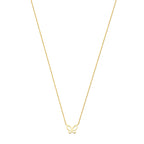 collier vlinder 40 - 42 - 44 cm 14K geelgoud