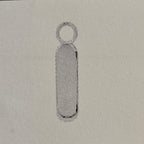 Ohrringanhänger pro Stück 19 mm Silber rhodiniert