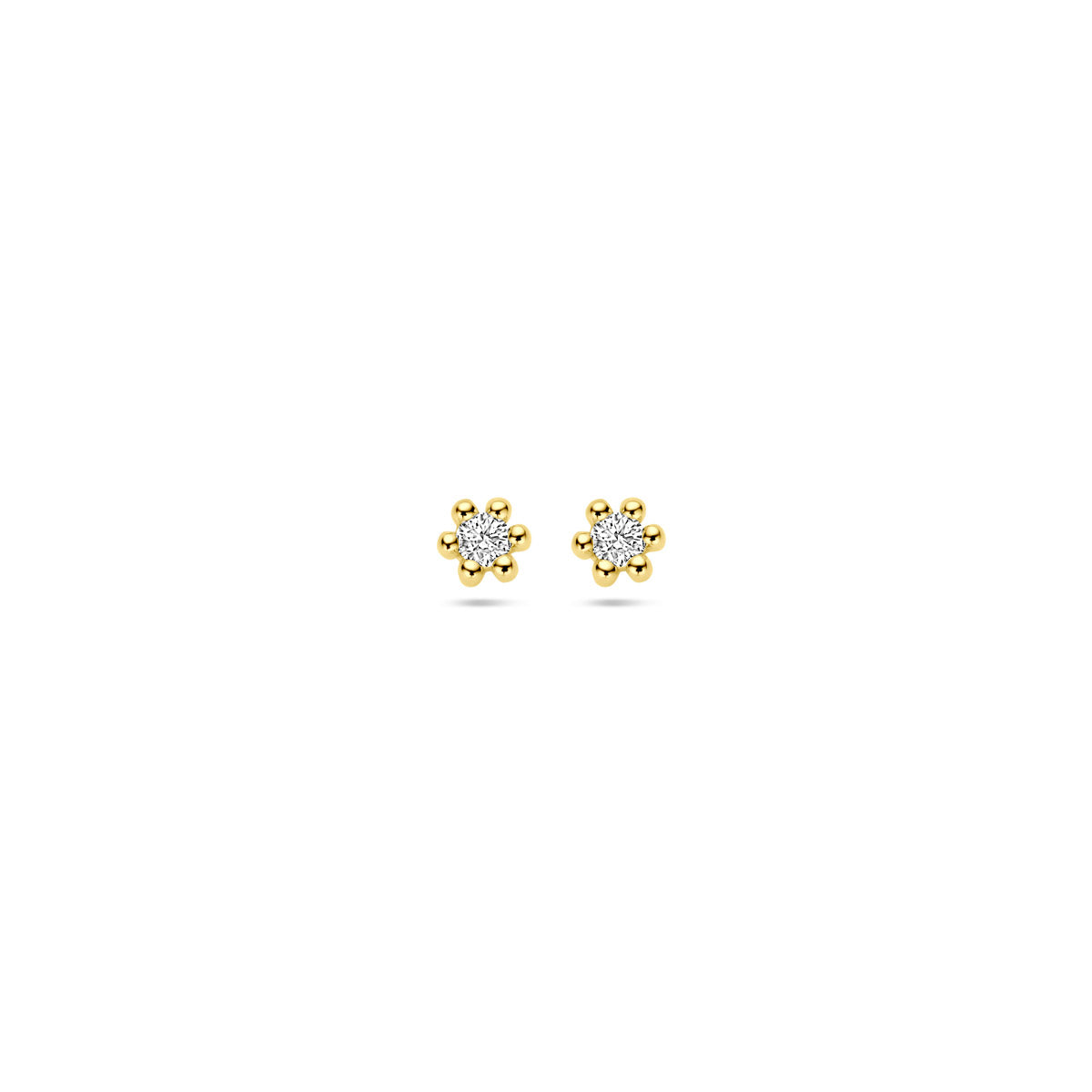 Ohrstecker Diamant 0.04ct (2x 0.02ct) H P1 2,5 mm 14K Gelbgold