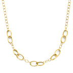 collier 11 mm 45 cm 3 micron zilver verguld (geel)