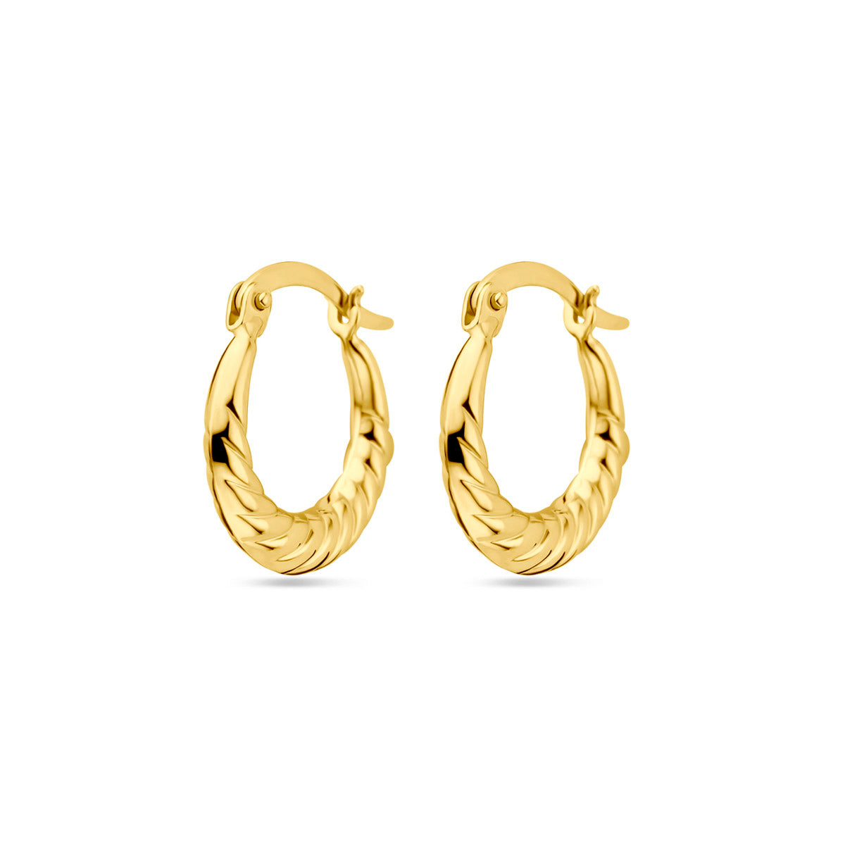 Creolen 17 mm 14K Gelbgold