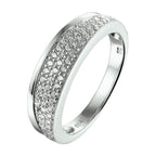 Ring Zirkonia Silber rhodiniert