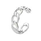 earcuff schakel 13 mm zilver gerhodineerd