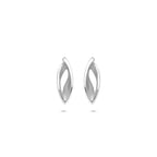 oorknoppen poli/mat 12 mm zilver gerhodineerd