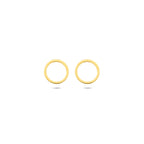 9 Karat Ohrstecker rund 8 mm 9K gelb