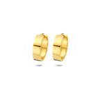9 Karat Klappcreolen 12 mm 9K Gelb
