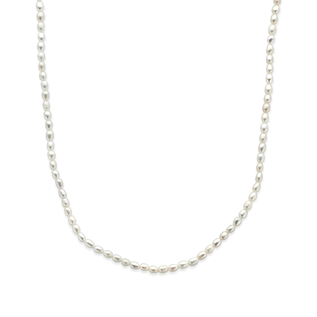 Halskette Perlen 41 + 4 cm Silber rhodiniert