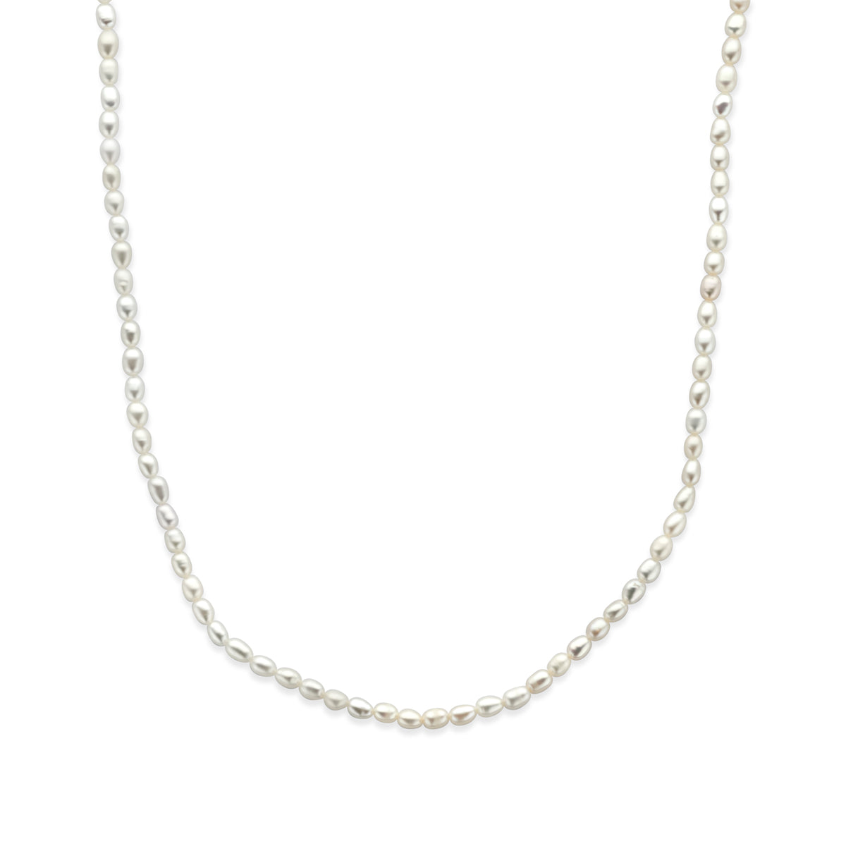 Halskette Perlen 41 + 4 cm Silber rhodiniert