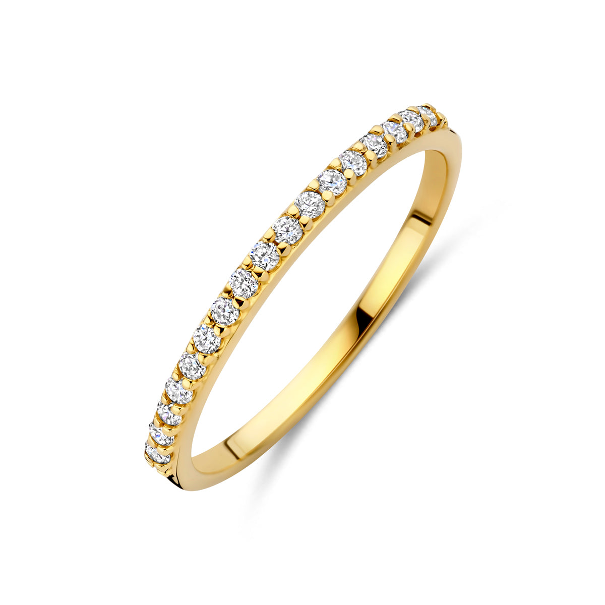 ring lab grown diamant 0.17ct g vs 14K geelgoud