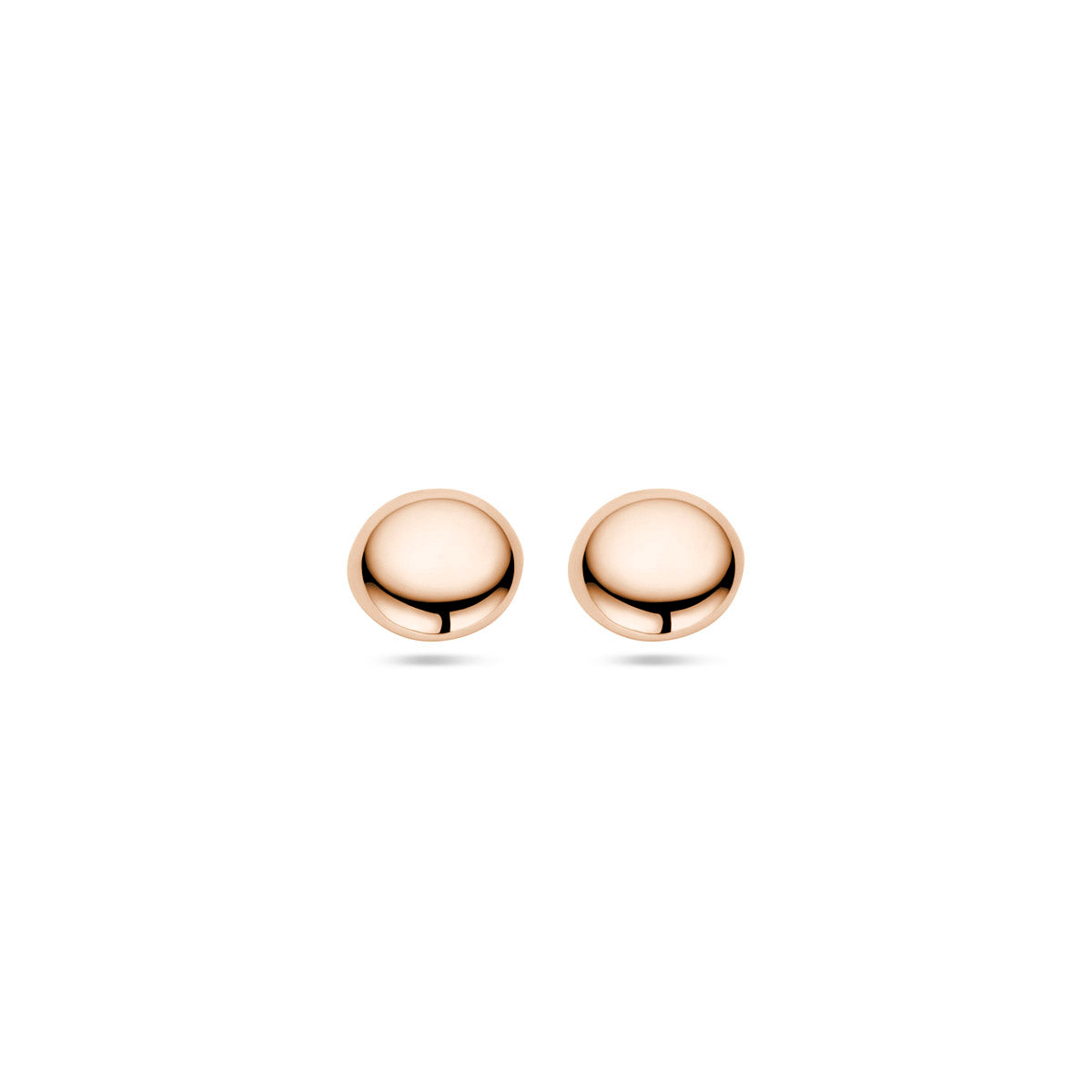 Ohrstecker Halbkugel 14K Roségold