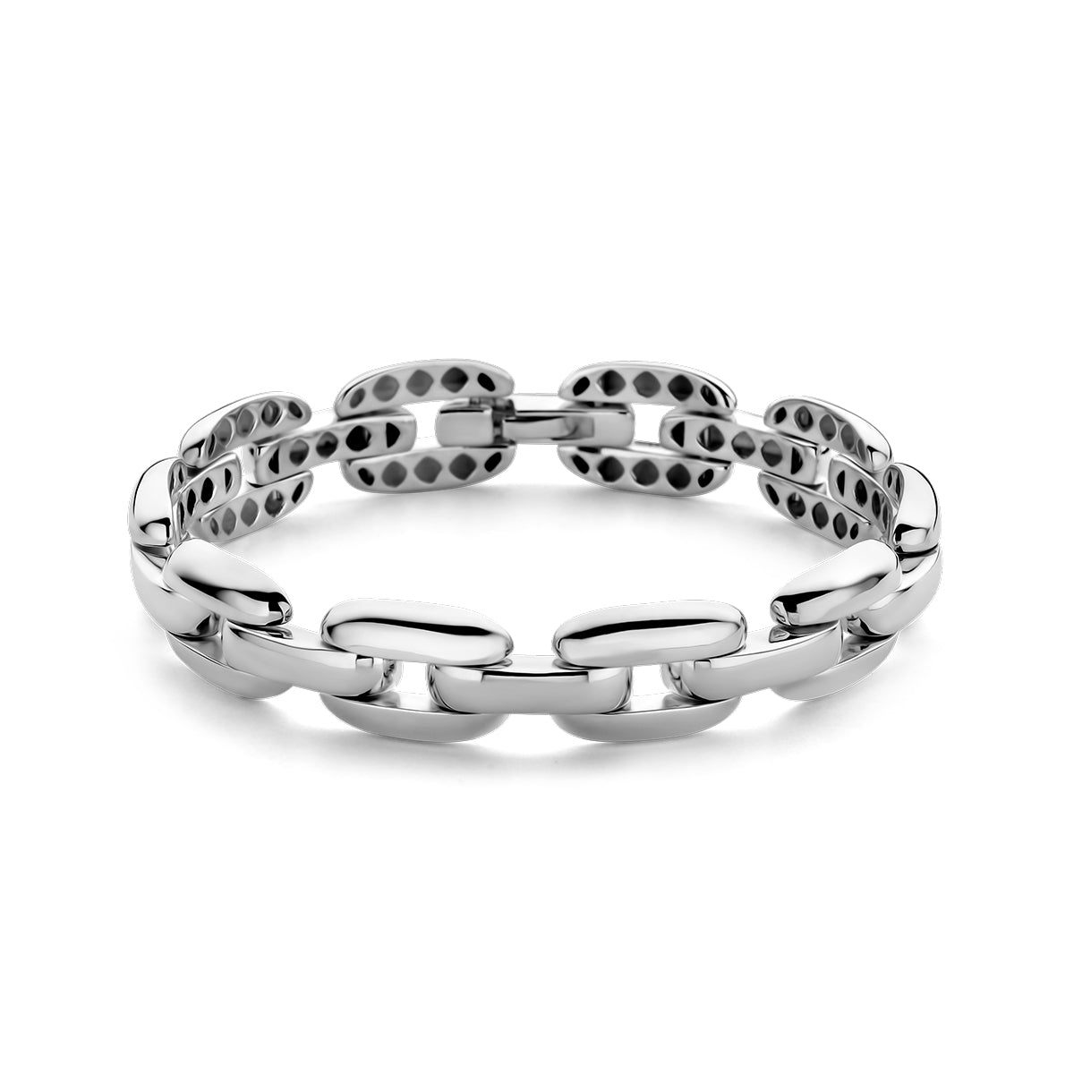 Armband 11,8 mm 18 cm Silber weiß