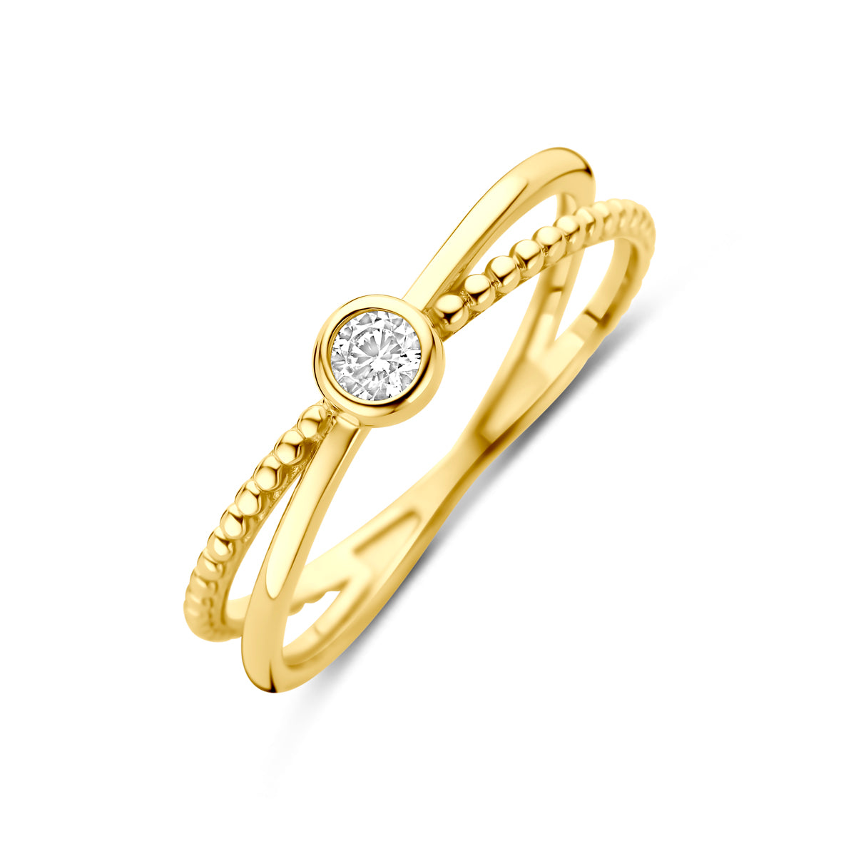 9k ring zirkonia 9K geel