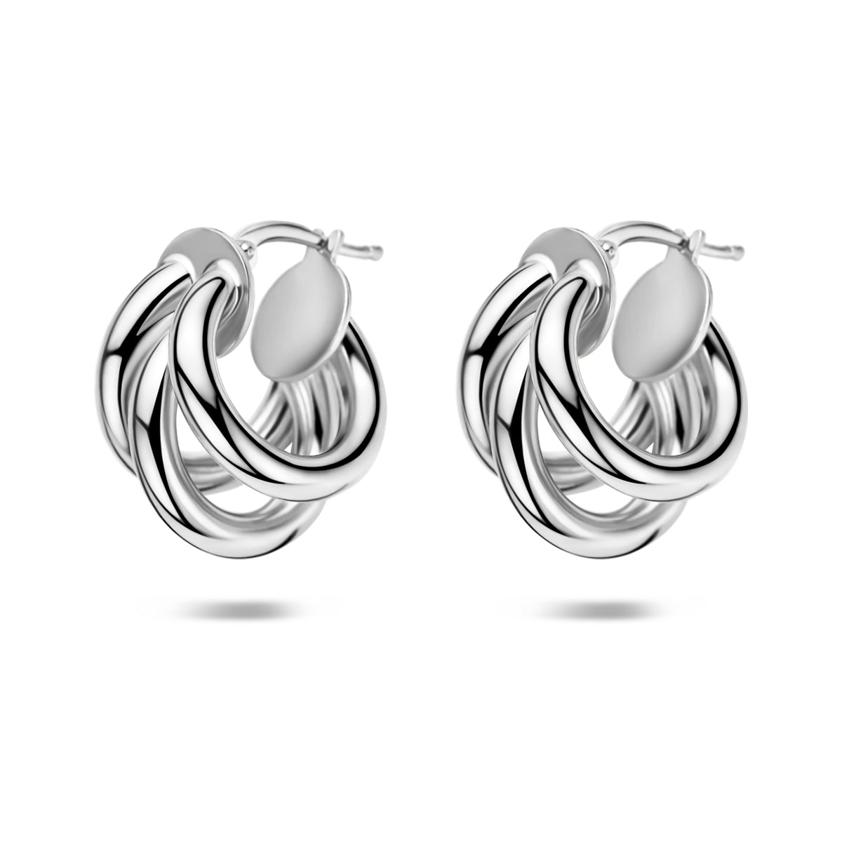 oorringen 21,5 mm zilver gerhodineerd