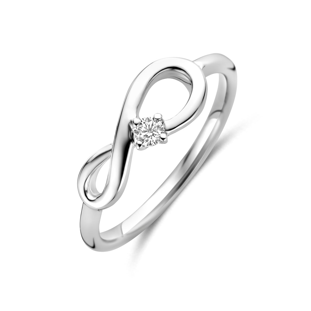 Ring Infinity Zirkonia Silber rhodiniert