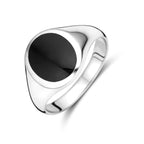 Ring Onyx Silber rhodiniert