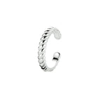 earcuff 13,5 mm zilver gerhodineerd