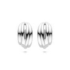 Steckerohrringe 30,5 mm Silber rhodiniert