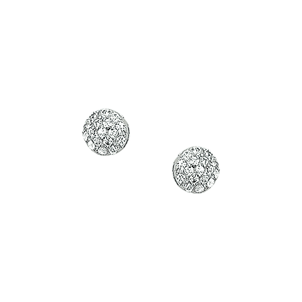 Ohrstecker Zirkonia Silber rhodiniert