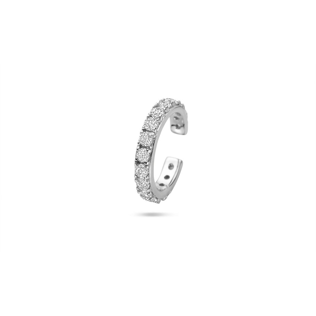 ear cuff zirkonia 14,5 mm zilver gerhodineerd