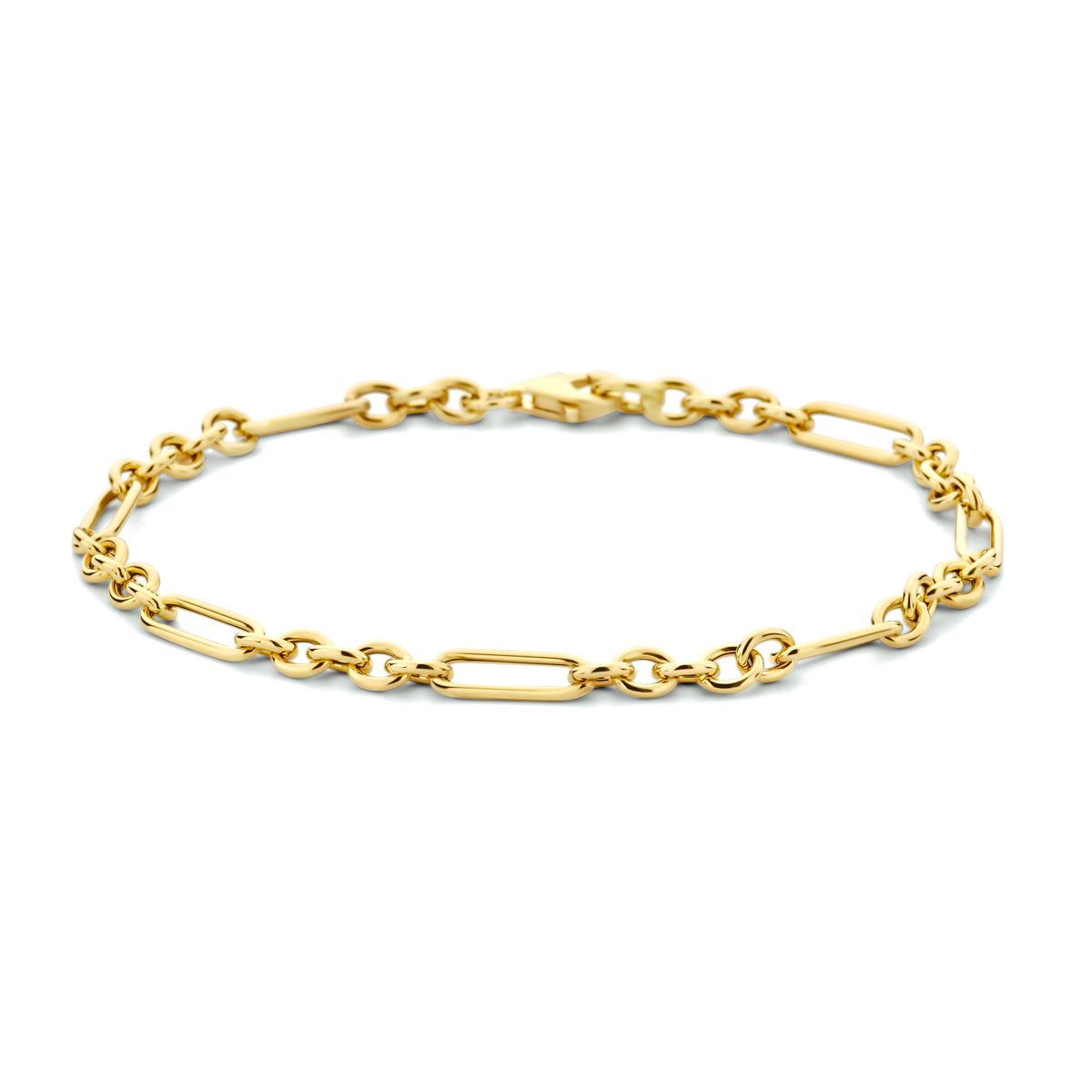 9k armband 4,0 mm 19 cm 9K geel