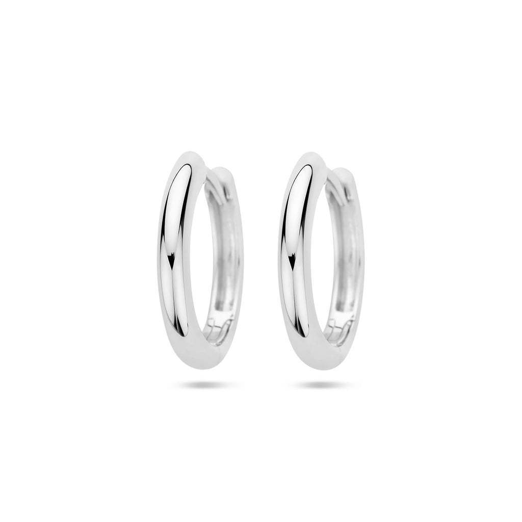 klapoorringen 2,5 mm half rond zilver gerhodineerd