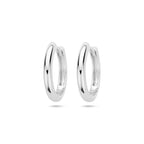 klapoorringen 2,5 mm half rond zilver gerhodineerd