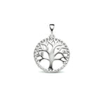 Anhänger Lebensbaum 20 mm Silber rhodiniert