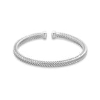 Klemmband 4,5 mm rhodiniert Silber