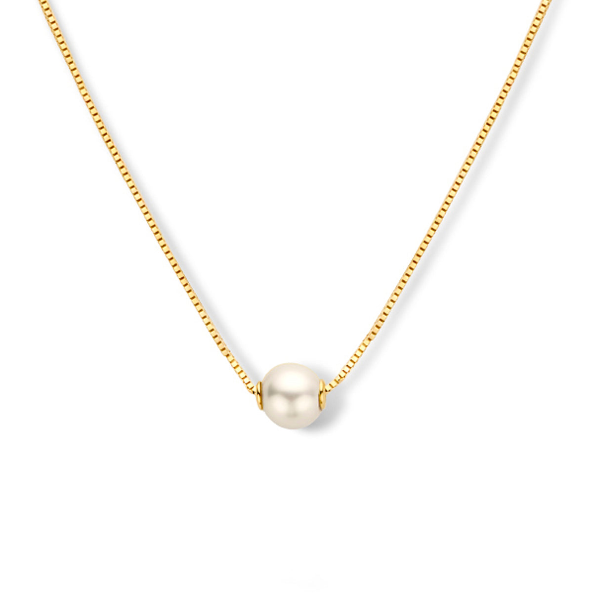 collier parel 42 - 45 cm 14K geelgoud