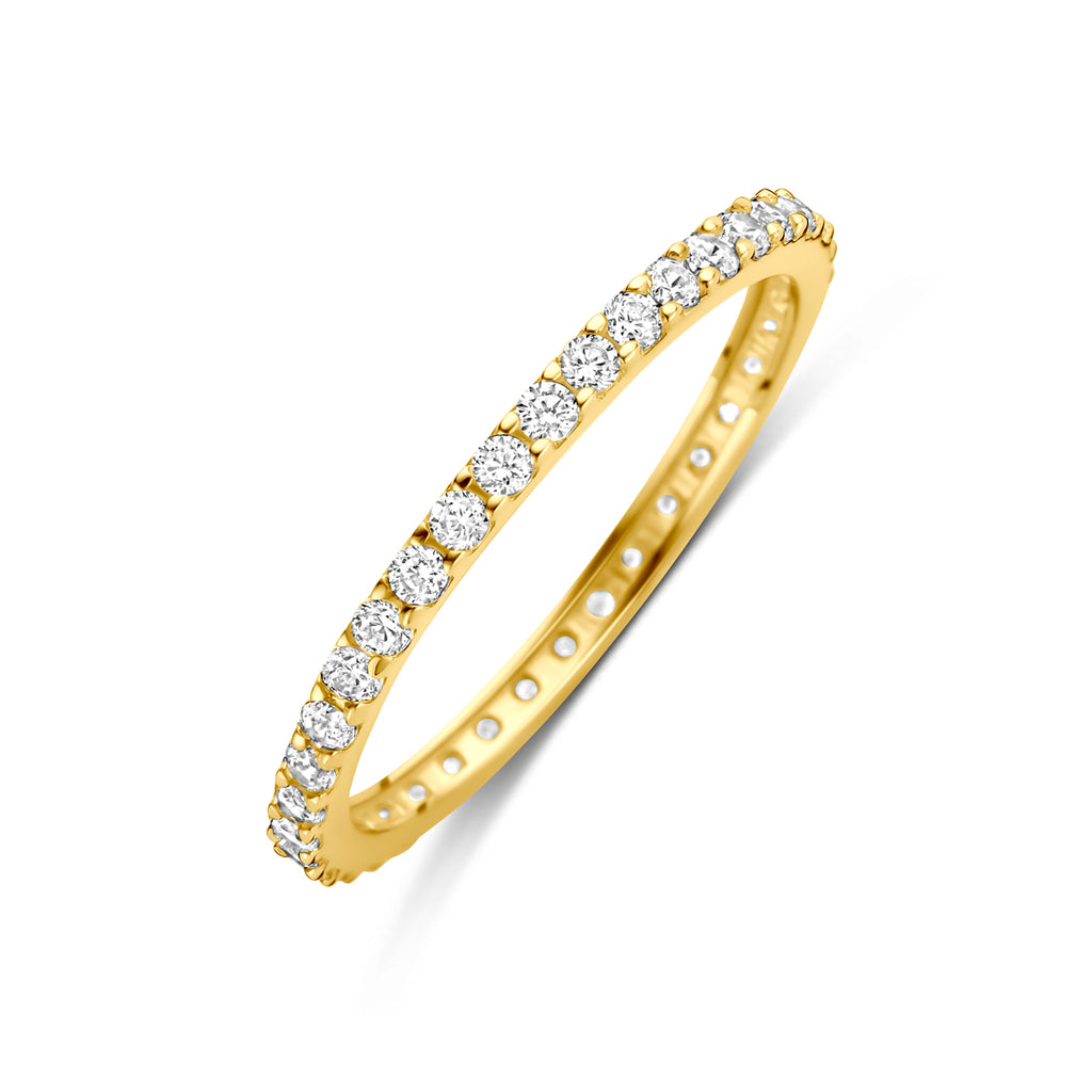ring zirkonia 14K geelgoud