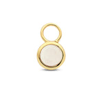 Ohrring-Anhänger Mondstein pro Stück 14K Gelbgold