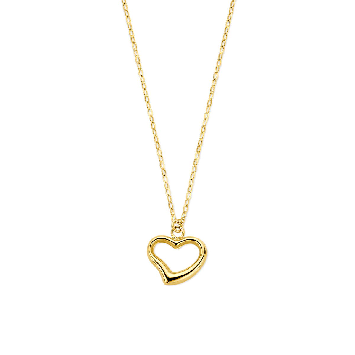 Halskette Herz 40 - 42 cm 14K Gelbgold