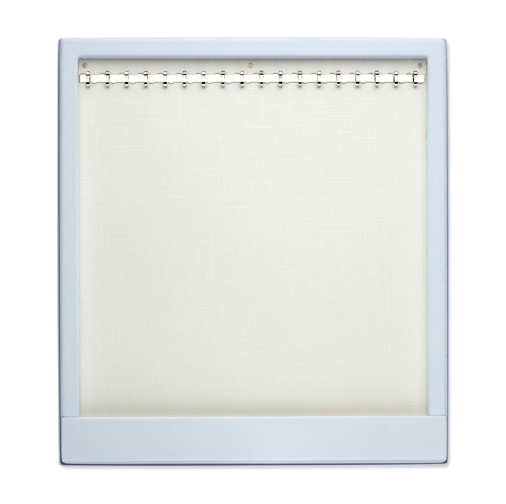 opmaaktray carrousel 245 x 220 mm wit met zilverkleurige haakjes pos materialen