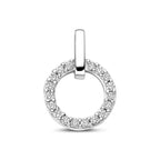 hanger zirkonia 17 mm zilver gerhodineerd